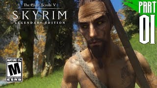 【SKYRIM 200 MODS】Wood Elf Gameplay Walkthrough Part 1 PC  HD [upl. by Blanchard]