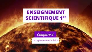 Le rayonnement solaire Enseignement scientifique 1re [upl. by Macegan]