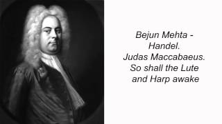 Bejun Mehta  Handel Judas Maccabaeus So shall the Lute and Harp awake [upl. by Lyrpa]