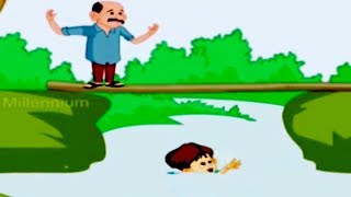 Tintu Mon Comedy  River  Tintu Mon Non Stop Comedy Animation Story [upl. by Gaw]