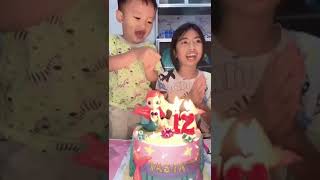 kok saka yang tiup Lilin  Selamat Ulang Tahun teh Tasyaselamatulangtahun shortvideo shorts [upl. by Ayekal]