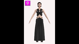 Style3D Atelier timelapse video of Flower Dress [upl. by Naginarb]