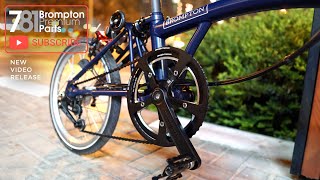 DIY JK Crankset replacement Joseph Kuosac  removal and installation  Brompton Tempest Blue [upl. by Anatollo736]