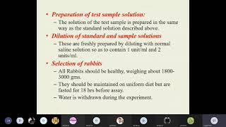 Bioassay of Insulin  Quality Control QC Test  AntiDiabetic Drug  Pharmacy [upl. by Kylynn]