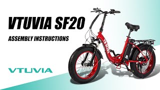 Vtuvia SF20 Electric Bike  Assembly Instructions [upl. by Turnbull]