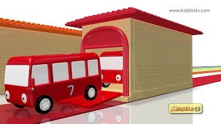 Colors and counting with toy buses  wheels on the bus  kids  learn  parents  kids  kiddiestv [upl. by Janos]