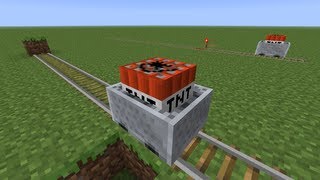 Minecraft Minecart with TNT Glitch 6000 Block Launch [upl. by Attenwahs]