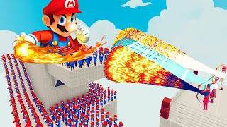 100x MARIO  2x GIANT vs 3x EVERY GOD  Totally Accurate Battle Simulator TABS [upl. by Marvin]