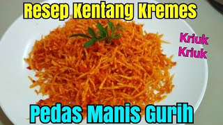 Cara Memasak Kentang Mustofa  Resep Kentang Kremes [upl. by Pamela]