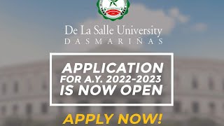 De La Salle UniversityDasmarinas Online Application  Senior High College Freshmen Grad School [upl. by Gabriela369]