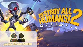 Learn How to Play Splitscreen on Destroy All Humans 2 Reprobed Gameplay [upl. by Anwad]