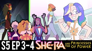 IM CRYING ALREADY  SheRa and the Princesses of Power S5 E 3 amp 4 Reaction  Zamber Reacts [upl. by Artemus]