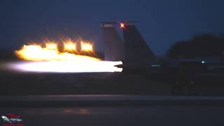 RAF Lakenheath F15E Night Ops [upl. by Akyre828]