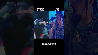 24k Golden Mood Studio version vs live performance [upl. by Dettmer]