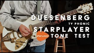 Duesenberg Starplayer TV Phonic Tone Test  Sherwood Music [upl. by Morocco]