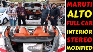 MARUTI ALTO MODIFIED  INTERIOR  STEREO  CENTRAL LOCKING  Rahul Singh [upl. by Idnas]