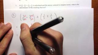 COMPASS Q3 Numerical SkillsPrealgebra official practice problems [upl. by Dougal]