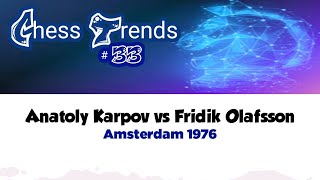 Anatoly Karpov vs Fridik Olafsson • Amsterdam 1976 [upl. by Arlynne]