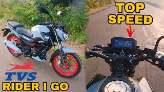 We Test the TVS Raider iGO 125 Top Speed [upl. by Kreindler381]