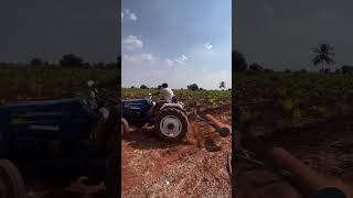 Tractor Farming in Arecanut Plantation🚜🌴 kannada farming agriculture village farmer [upl. by Ecirtac]