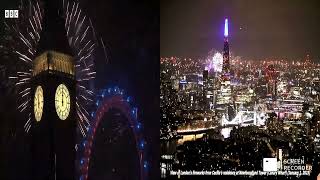 London NYE Fireworks Light Shows 2023 [upl. by Nacim103]