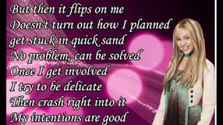 Hannah Montana Nobodys perfect with Lyrics [upl. by Mcclenon]