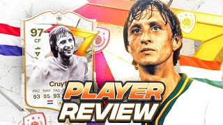 5⭐5⭐ 97 GOLAZO ICON CRUYFF PLAYER REVIEW  FC 24 Ultimate Team [upl. by Jennie695]