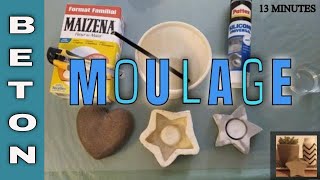 MOULE EN SILICONE SANITAIRE ET MAÏZENA POUR BÉTON FIMO PLÂTRE RÉSINE [upl. by Limbert]