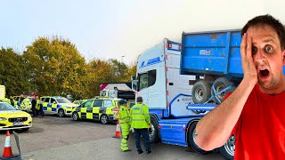 I GOT PULLED BY THE POLICE amp DVSA AT THE SAME TIME  truckertim [upl. by Cardwell]