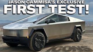 Exclusive 2024 Tesla Cybertruck Full Review amp Drag Race w R1T amp Hummer — Jason Cammisa on the ICONS [upl. by Kcyred]