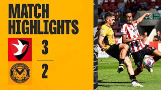 HIGHLIGHTS  Cheltenham Town 32 Newport County [upl. by Nnyw712]