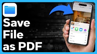 How To Save File As PDF On iPhone [upl. by Airebma122]