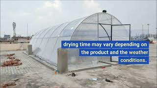 Solar Tunnel Dryer System I Solar Agricultural dryer [upl. by Kyd]