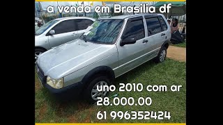 Fiat uno 2010 way com ar a venda em Brasilia df feirão 2800000 [upl. by Adarbil]