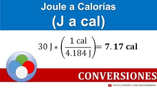 Joule a Calorías J a cal [upl. by Dis]