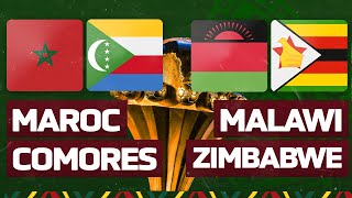 🔴🎥 Match LiveDirect  MAROC  COMORES 🇲🇦 🇰🇲  MALAWI  ZIMBABWE 🇲🇼 🇿🇼  Groupe C  CAN 2022 [upl. by Mossberg34]