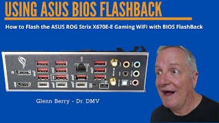 How To Flash the BIOS on an ASUS ROG Strix X670EE Gaming WiFi Motherboard using BIOS FlashBack [upl. by Atiugal]