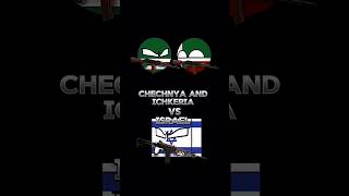 CHECHNYA AND ICHKERIA VS ISRAELchechnya countryballs russia palestine ichkeria israel shorts [upl. by Ainafetse]