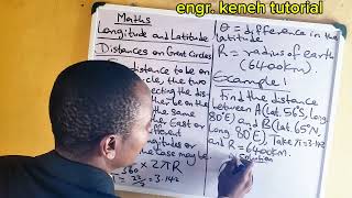 HOW TO SOLVE LONGITUDE AND LATITUDE MATHS 3 [upl. by Tacye]