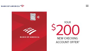 Bank of America Checking Account 200 Sign Up Cash Bonus  Simple amp Easy  2024 [upl. by Artimas]