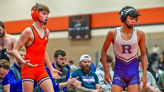 106 – Freddie Hernandez G of Rochelle IL vs Mason Vogt R of Minooka IL [upl. by Allmon]