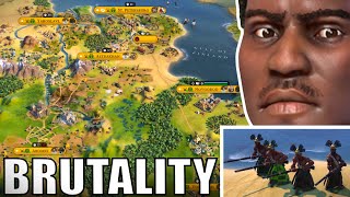 Civ 6  I Didnt Expect To Enjoy This Mod So Much Brutal – 2 Deity Akan Civilization VI [upl. by Porush]