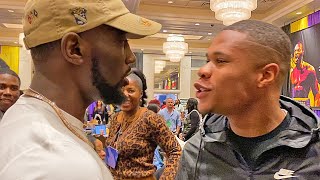 The moment when Terence Crawford STEPPED to Devin Haney amp SIZED HIM UP Did he intimidate him [upl. by Tisman]