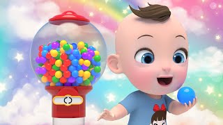 Gumball Candy Machine Ten In The Bed more Nursery Rhymes amp Kids Songs  Kindergarten [upl. by Alyakcim]