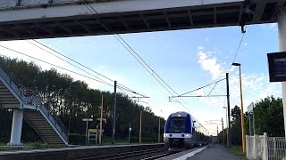 Entrée en gare de lAGC X76719 en gare de Dannes  Camiers [upl. by Apeed771]