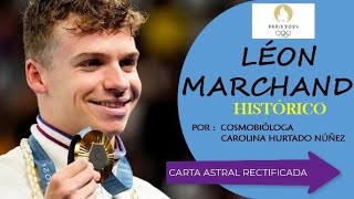 CARTA ASTRAL RECTIFICADA DE LÉON MARCHAND HORA DE NACIMIENTO [upl. by Marijo]