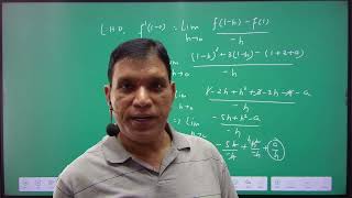 Calculus Differentiability Part 2 Class 12th Maths IIT JEE Omega Pro Classes By RKSingh Sir [upl. by Samella]