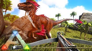 ARK SURVIVAL EVOLVED  ALPHA RAPTOR amp TAMING SABERTOOTH TIGERS [upl. by Arbas]