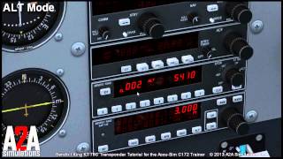 A2A C172 Avioncs Tutorials Transponder [upl. by Ydnic]