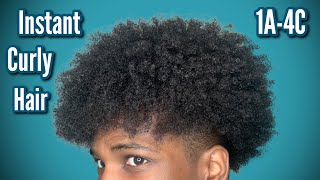 How To Get Curly Hair Instantly For ALL HAIR TYPES 1A  4C [upl. by Einrae755]